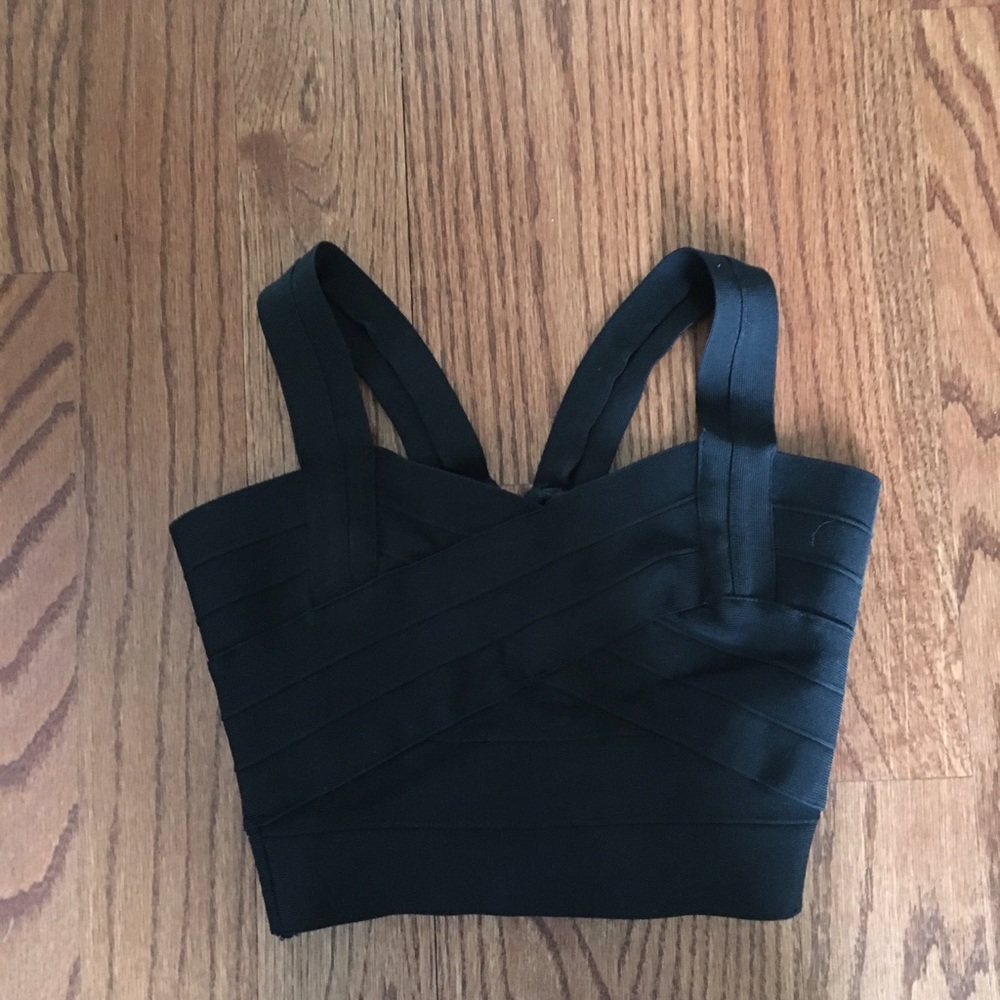 Black bandage top